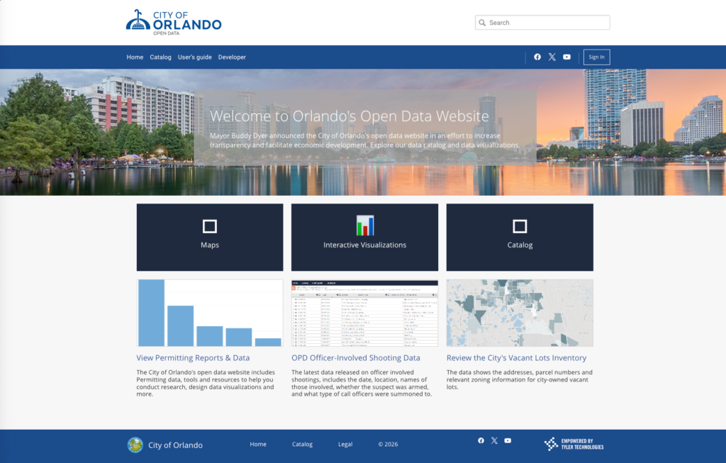 City of Orlando Open Data Hub